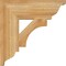 Ekena Millwork Westlake Traditional Rough Sawn Bracket, Western Red Cedar, 4"W x 14"D x 14"H BKT04X14X14WTL01RWR - alternate 2